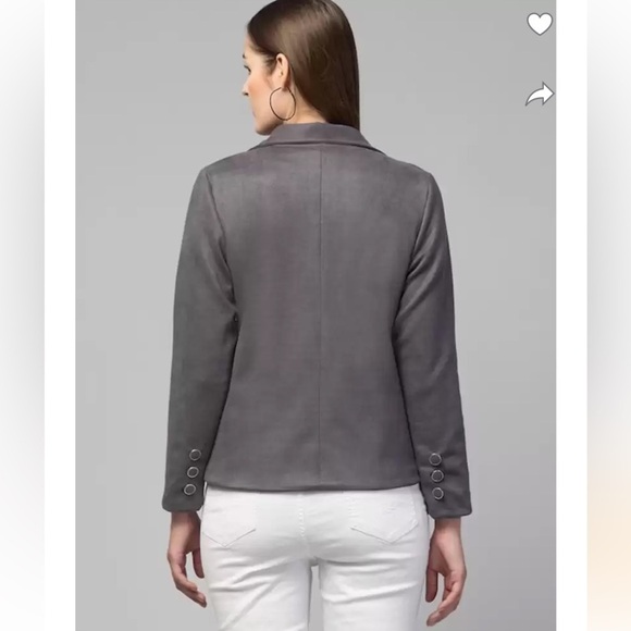 MEXX Women Solid Single Breasted Casual, Formal Blazer (Grey) Sz US 2 - Picture 8 of 16